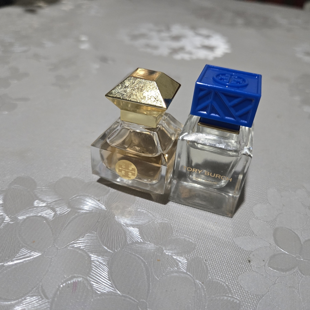 Tory Burch Perfume Duo with Gold and Blue Caps